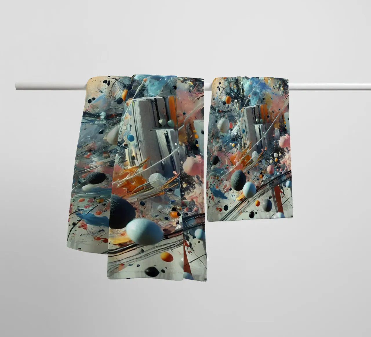 action splash abstract toalla de baño de abstrakt