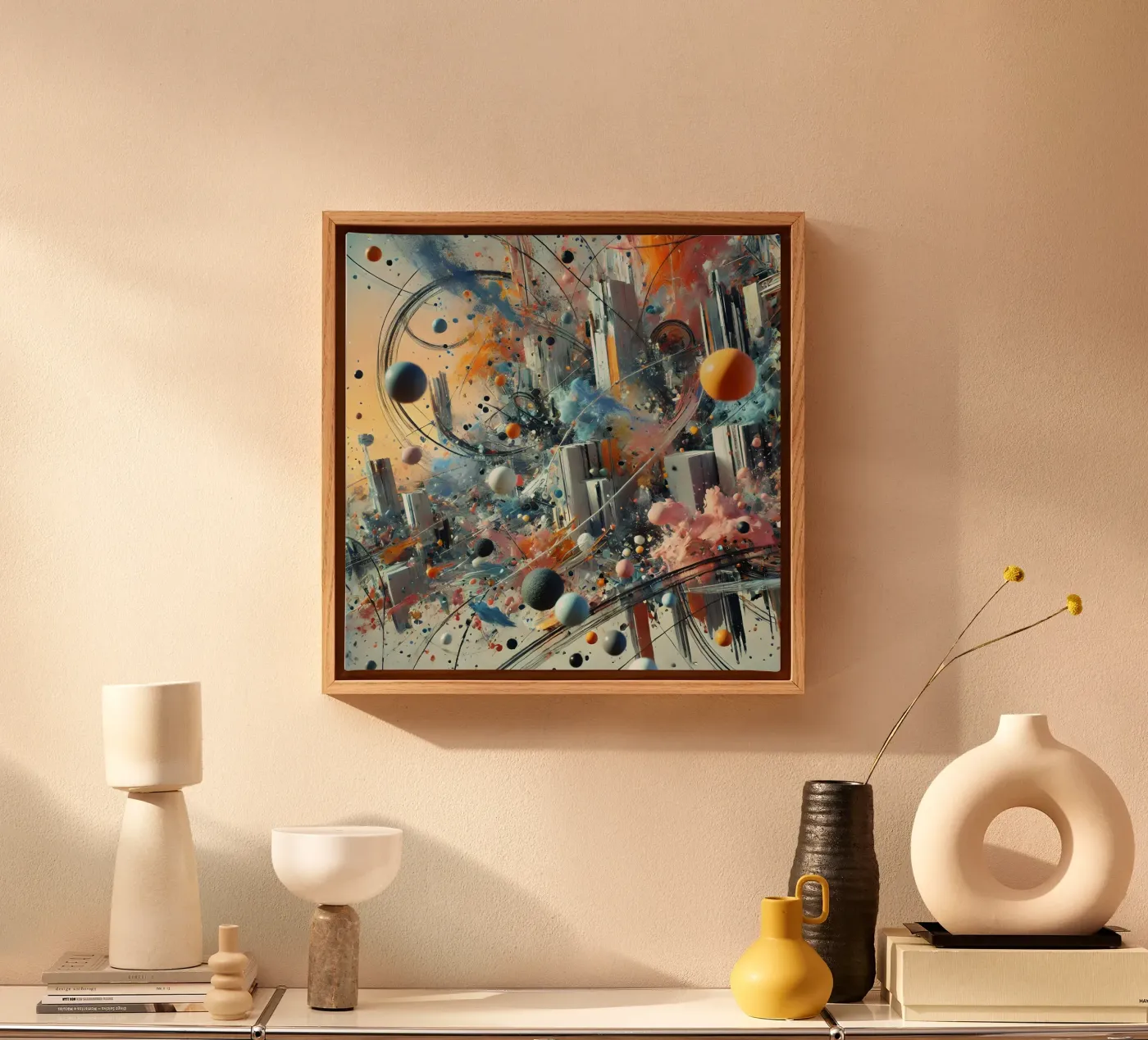 action splash abstract tela da abstrakt