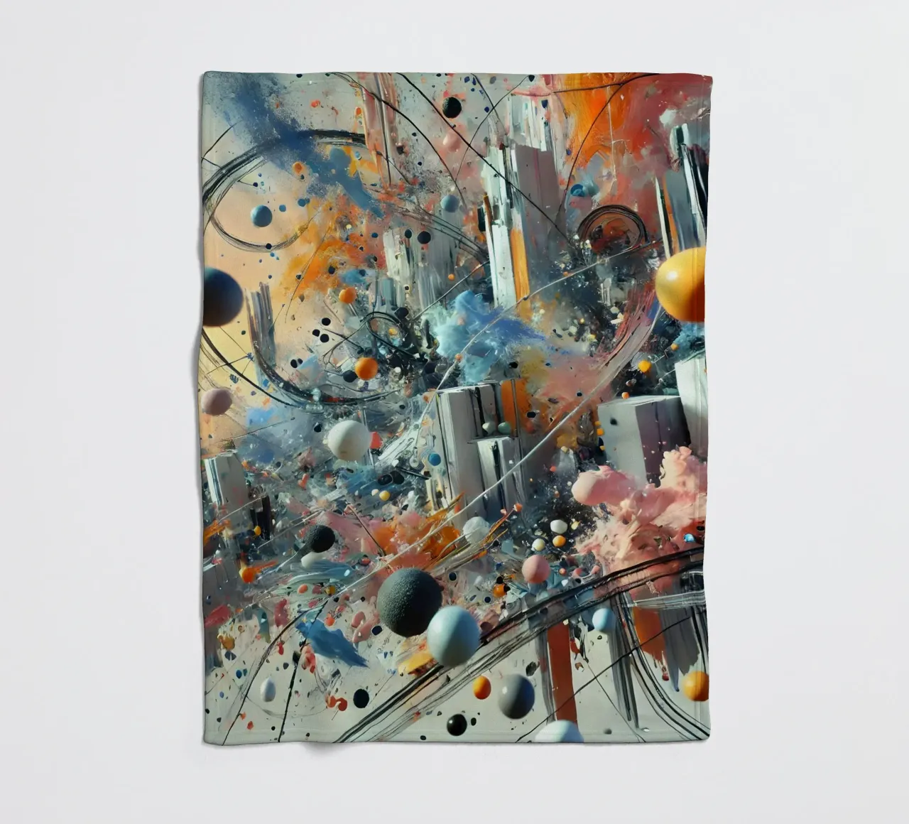 action splash abstract coperta in pile da abstrakt