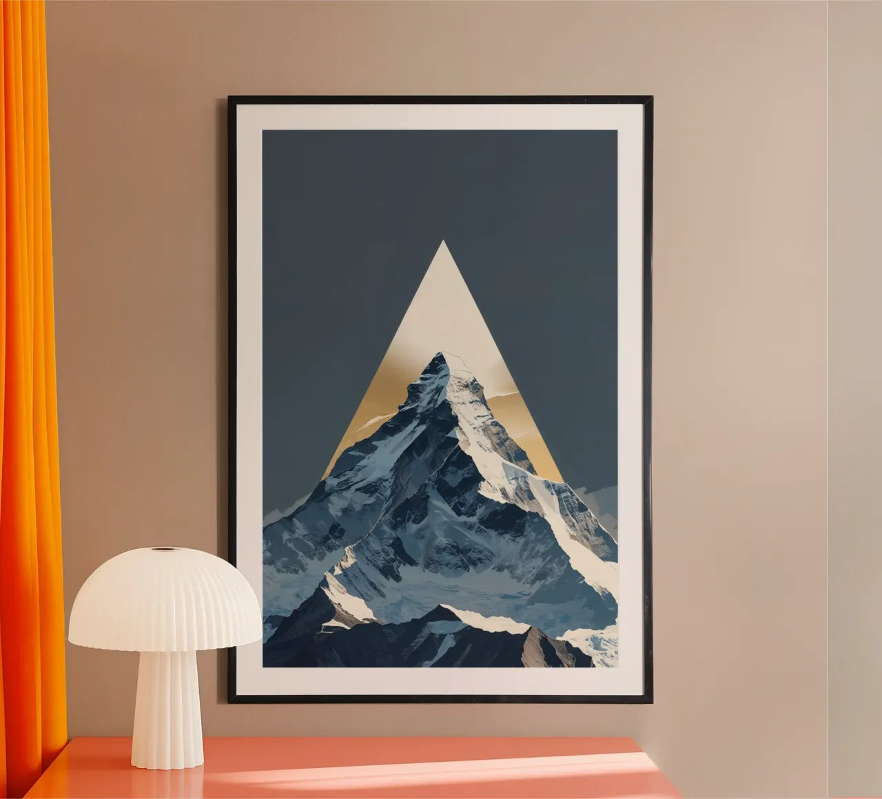 Golden Light Over Abstract Everest carta hahnemühle da AlbertKlee
