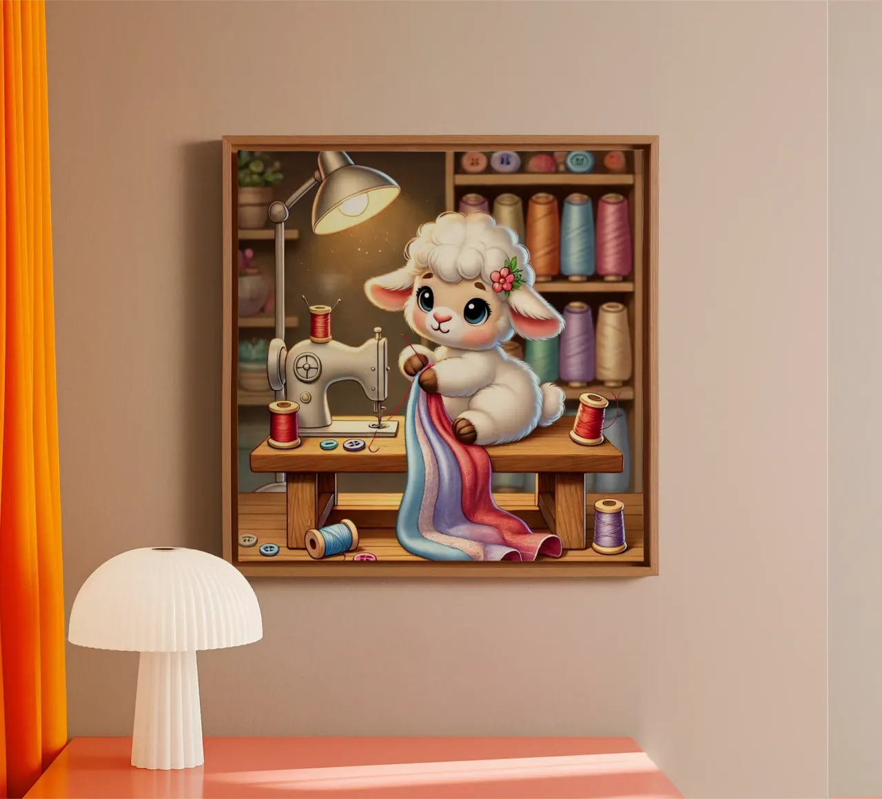 Cozy Lamb Tailor canvas by FluffyToons
