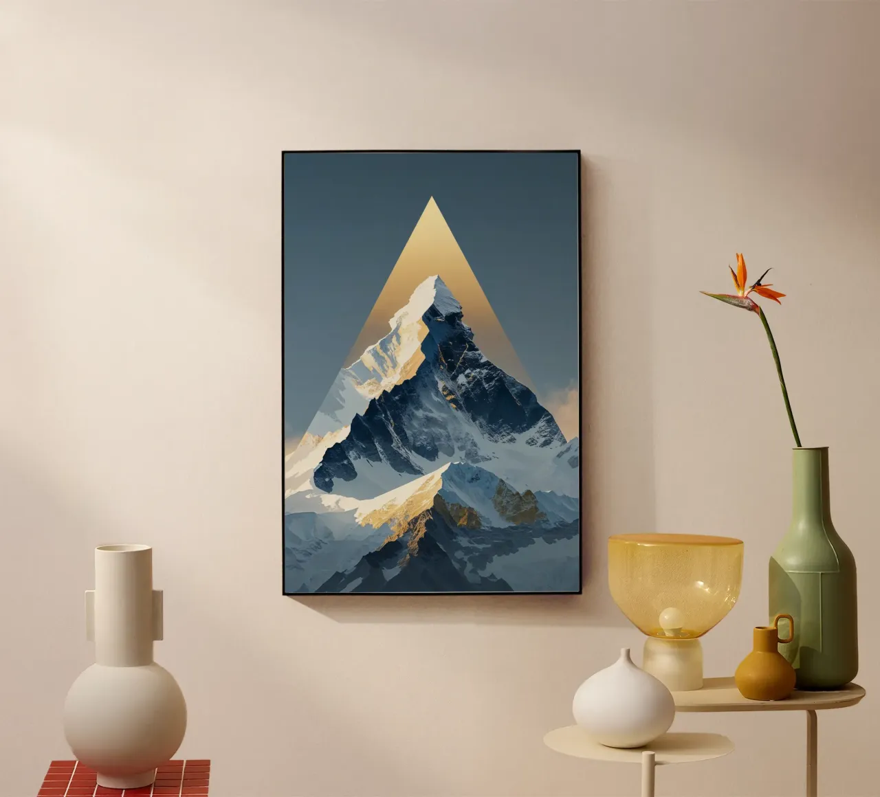 Illuminated Summit in Abstract Form Acryl-Glas von AlbertKlee