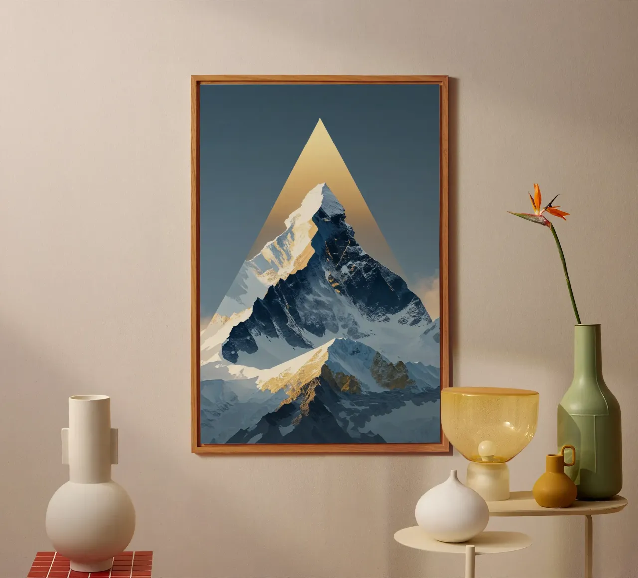 Illuminated Summit in Abstract Form alluminio dibond da AlbertKlee