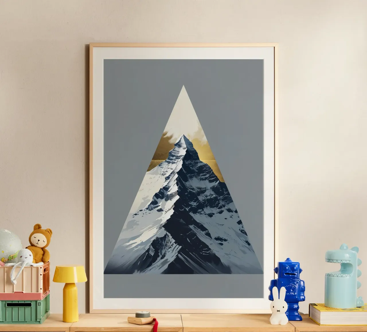 Symphony of Peaks in Minimalist Design carta hahnemühle da AlbertKlee