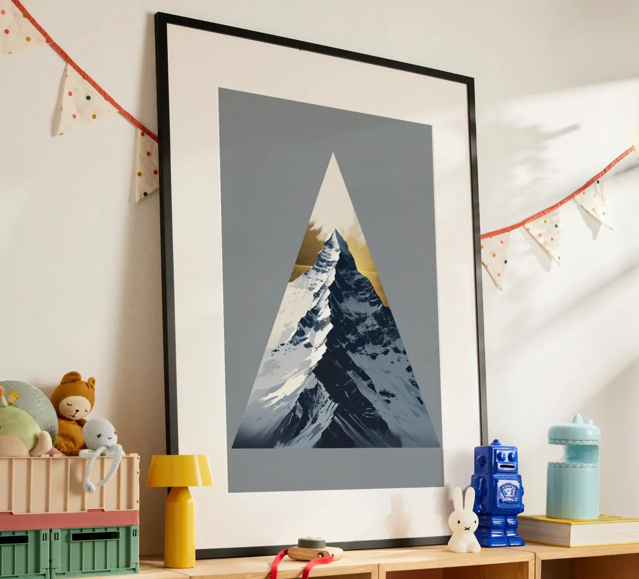 Symphony of Peaks in Minimalist Design carta hahnemühle da AlbertKlee