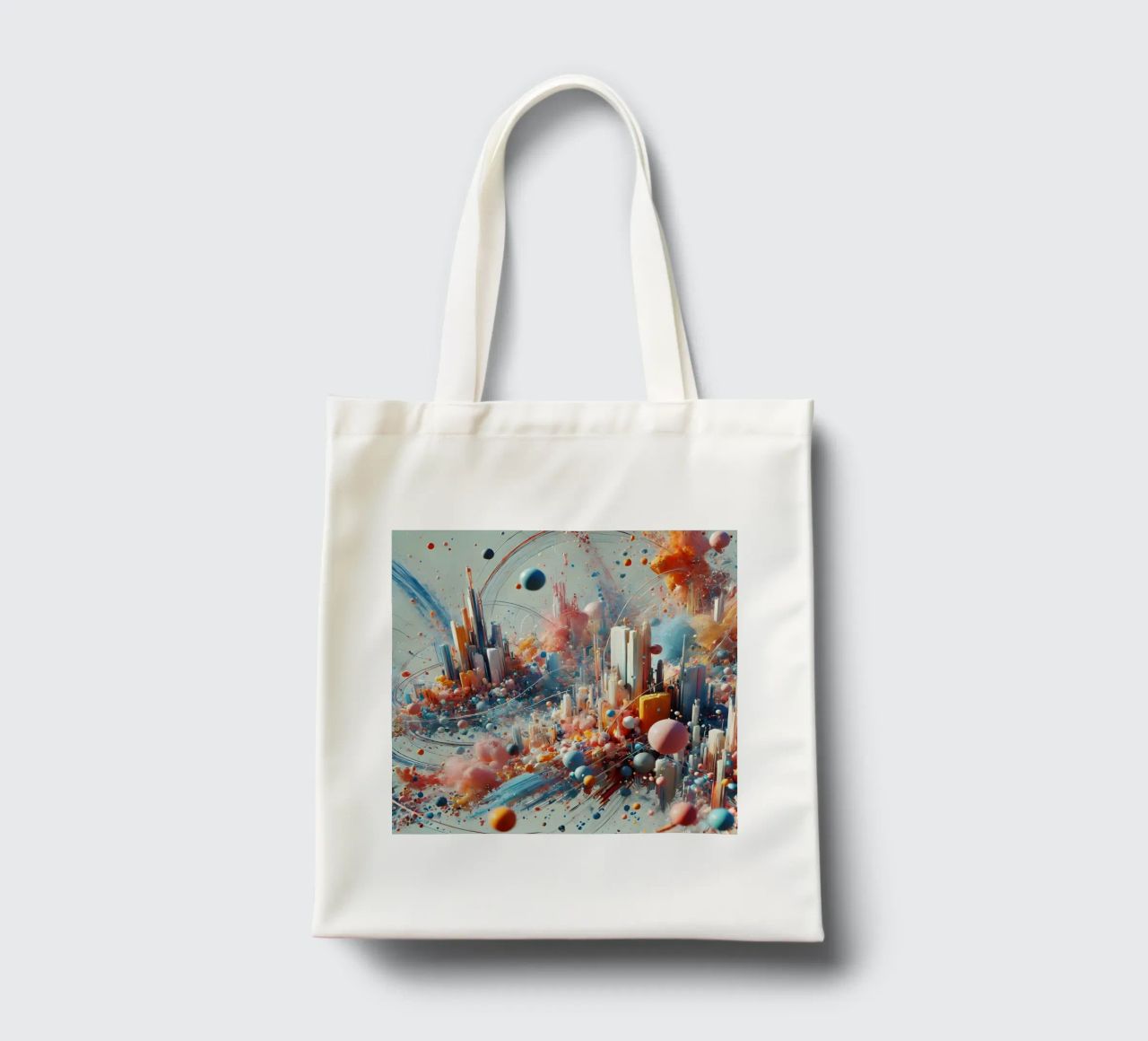action splash abstract borsa in juta da abstrakt