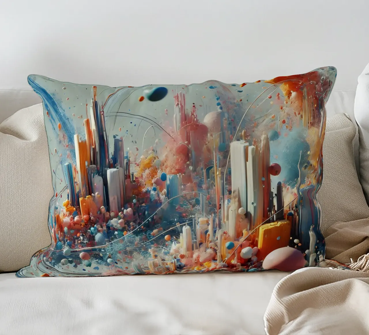 action splash abstract cuscino da abstrakt