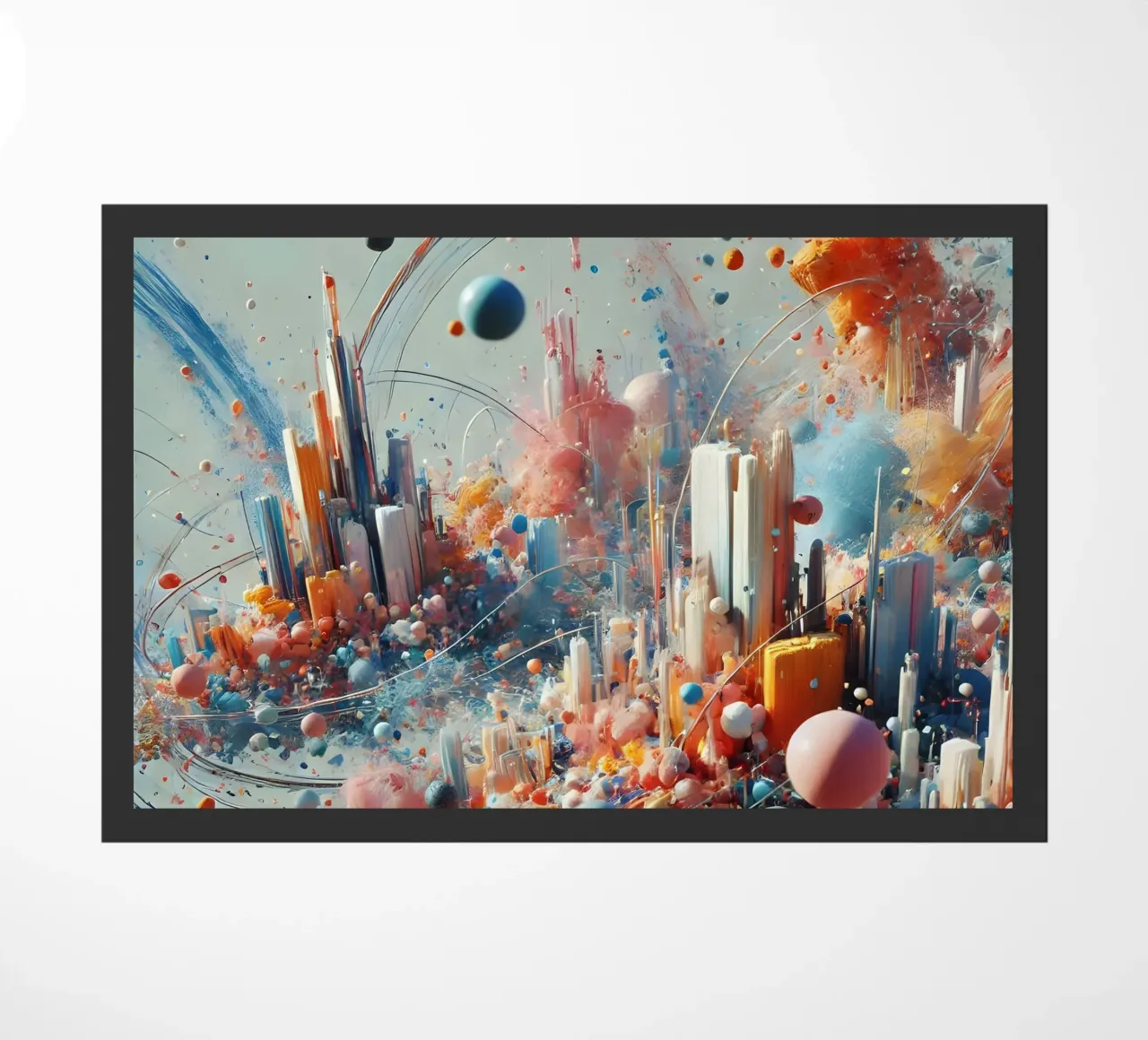 action splash abstract paillasson de abstrakt