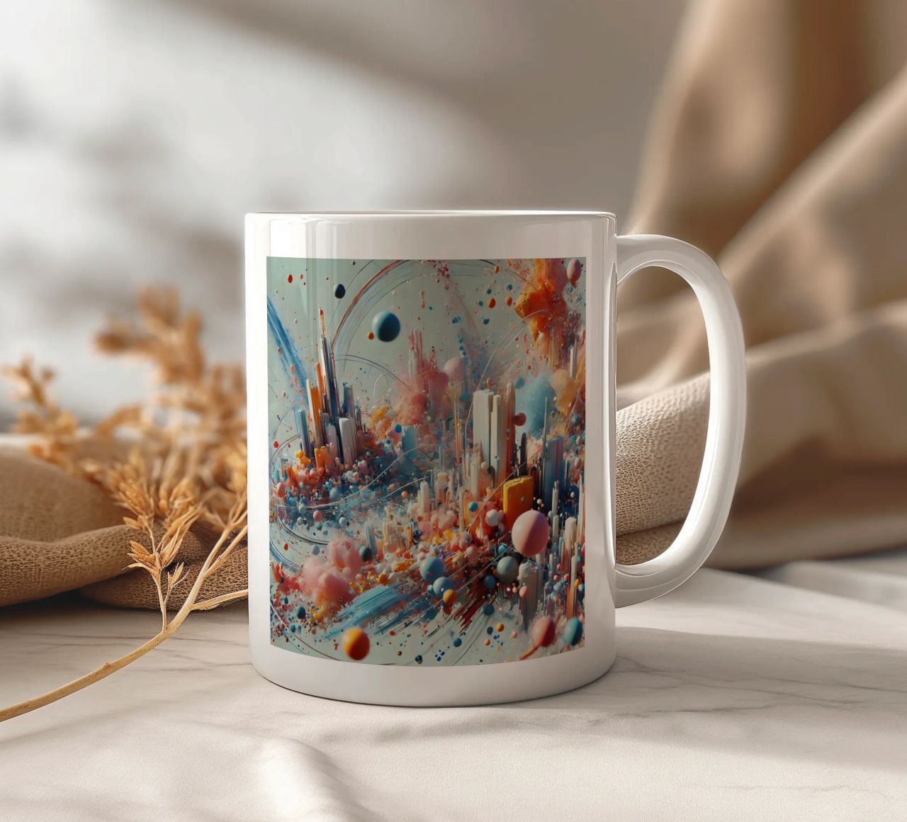 action splash abstract tazza in ceramica da abstrakt