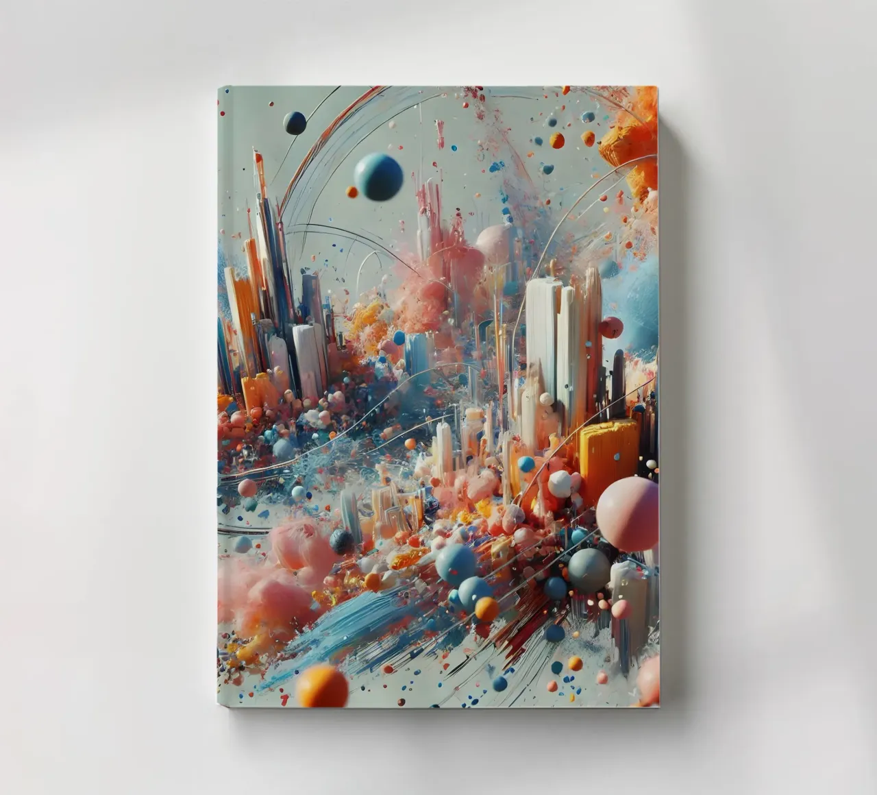action splash abstract notebook by abstrakt