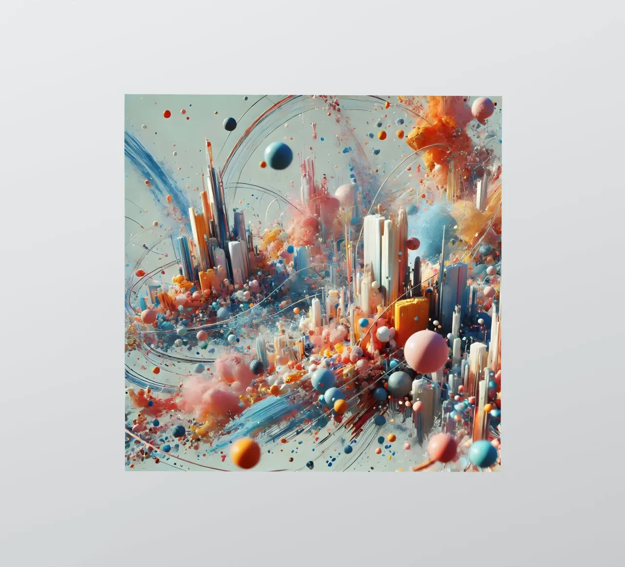 action splash abstract adesivo da abstrakt