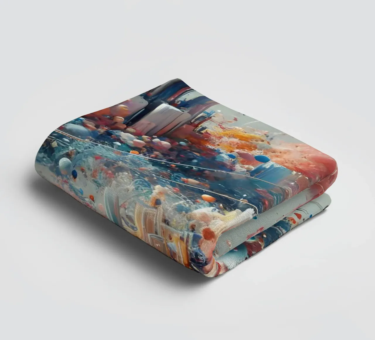 action splash abstract badhanddoek van abstrakt