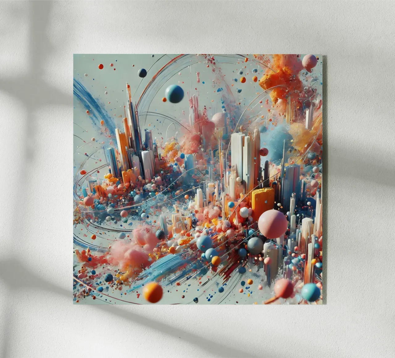 action splash abstract Acryl-Glas von abstrakt