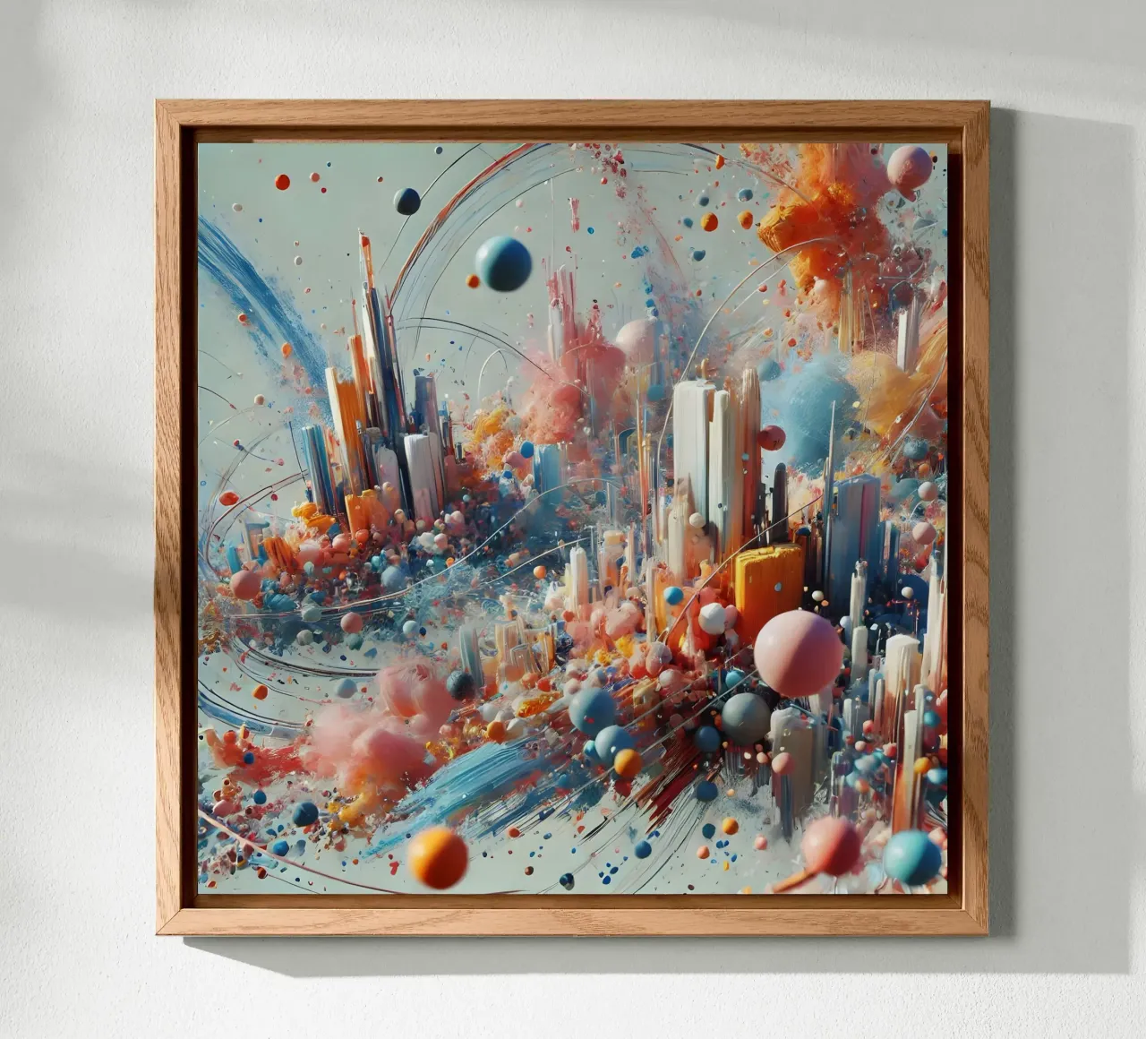 action splash abstract alluminio dibond da abstrakt