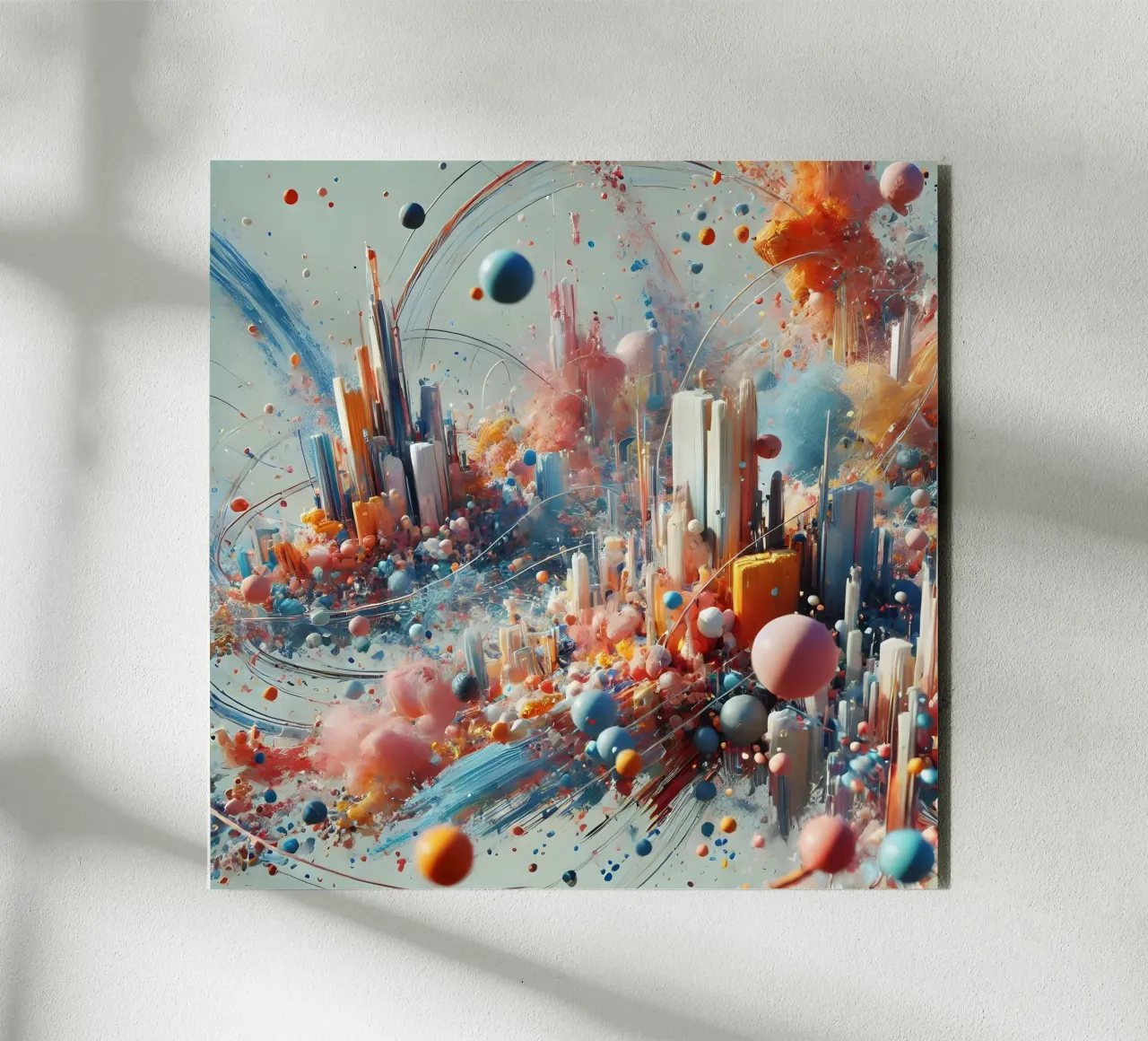 action splash abstract alluminio dibond da abstrakt