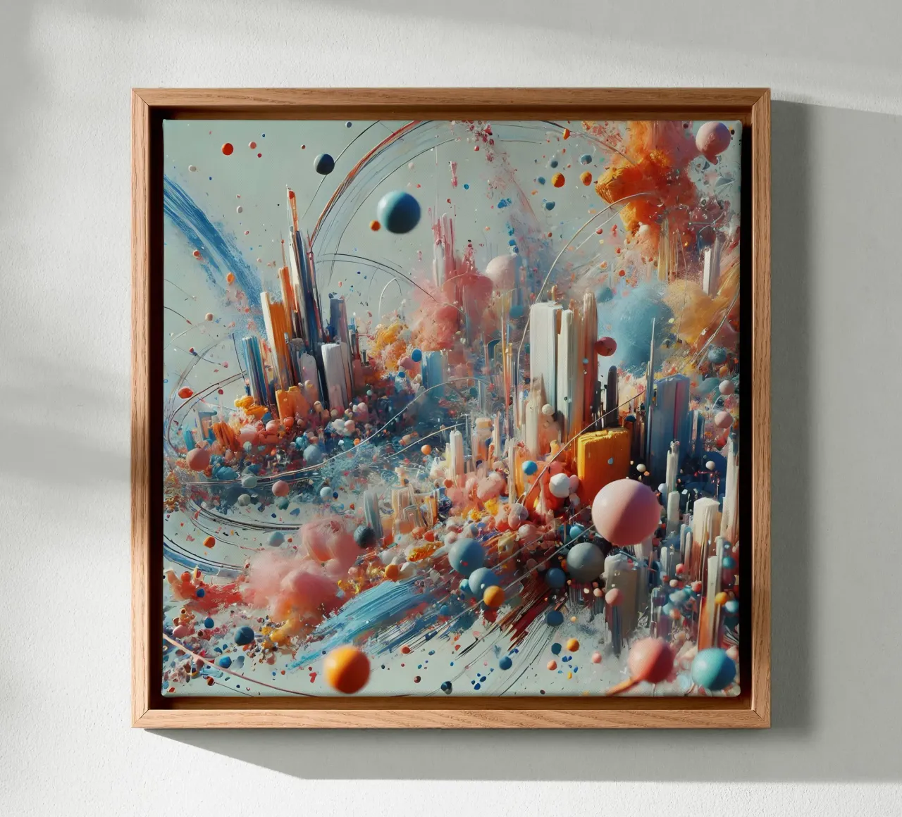 action splash abstract tela da abstrakt