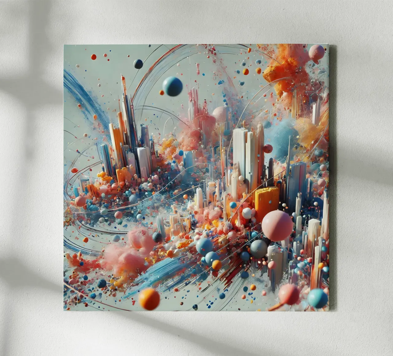 action splash abstract tela da abstrakt