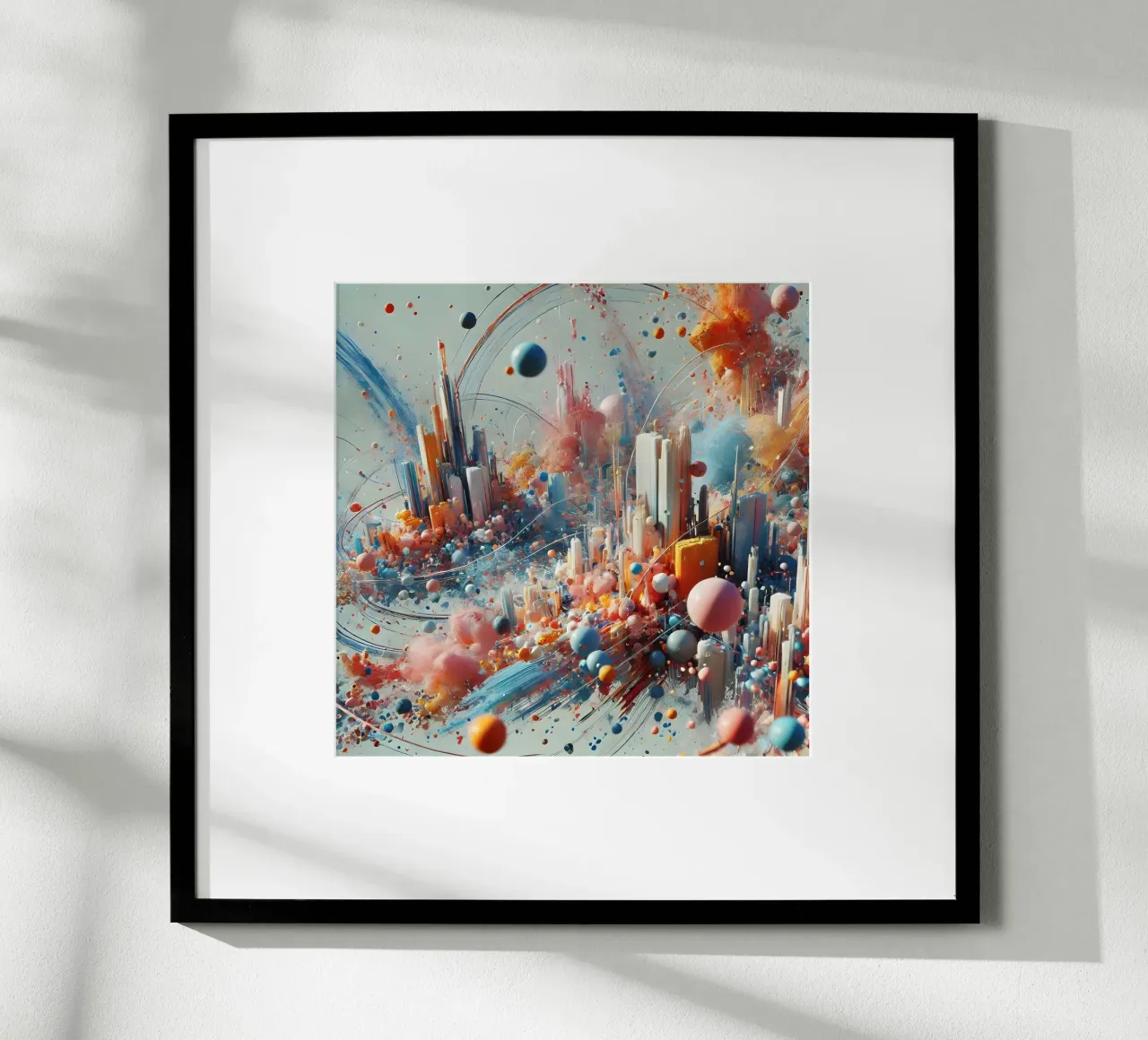 action splash abstract poster da abstrakt