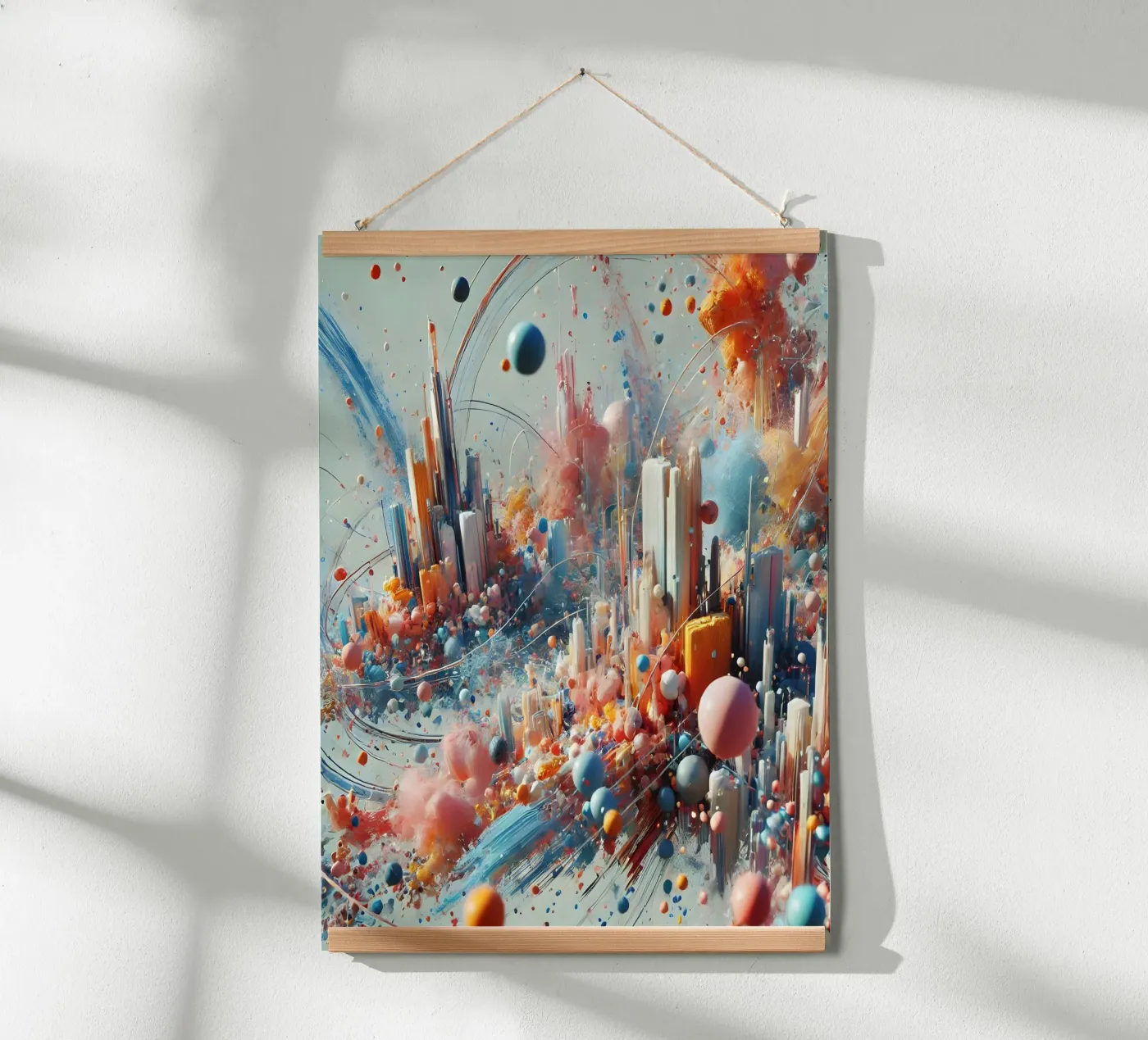 action splash abstract poster by abstrakt