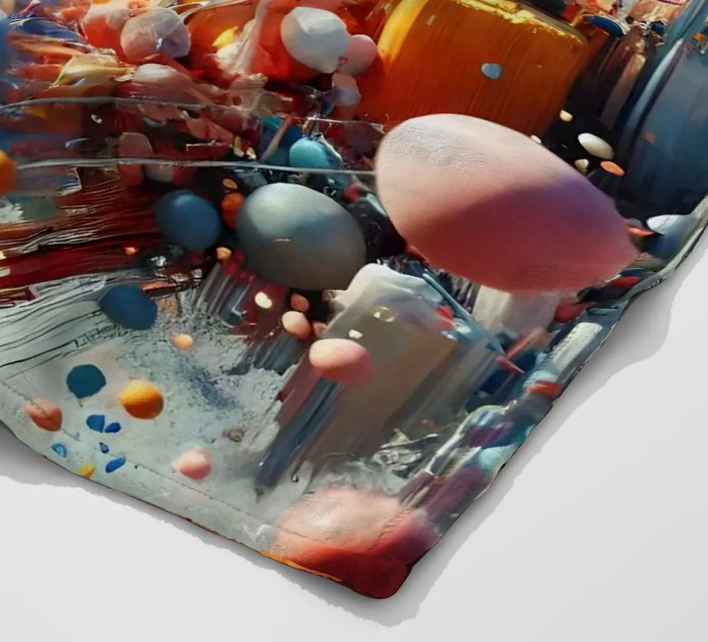 action splash abstract fleecedeken van abstrakt