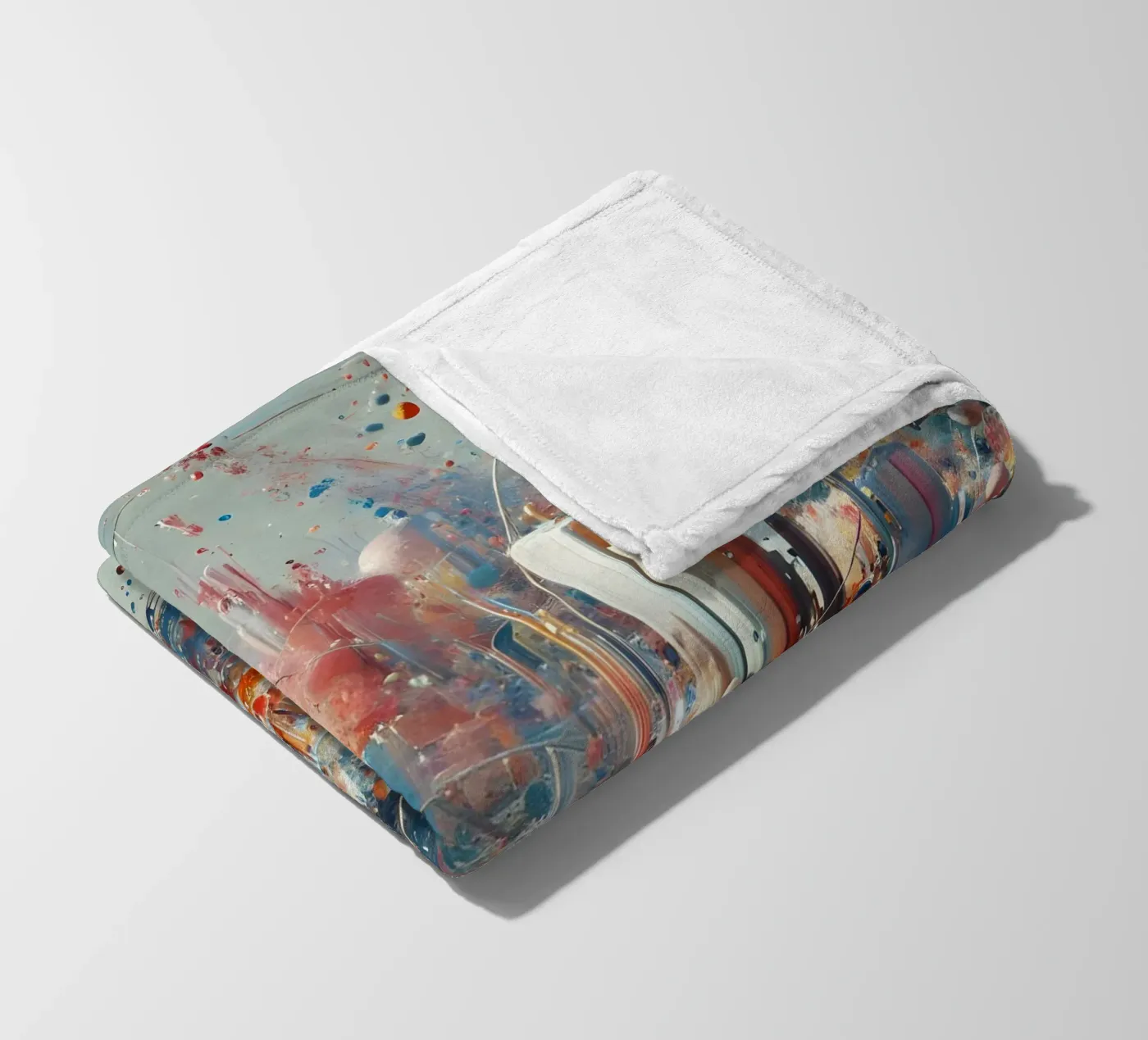 action splash abstract fleecedeken van abstrakt