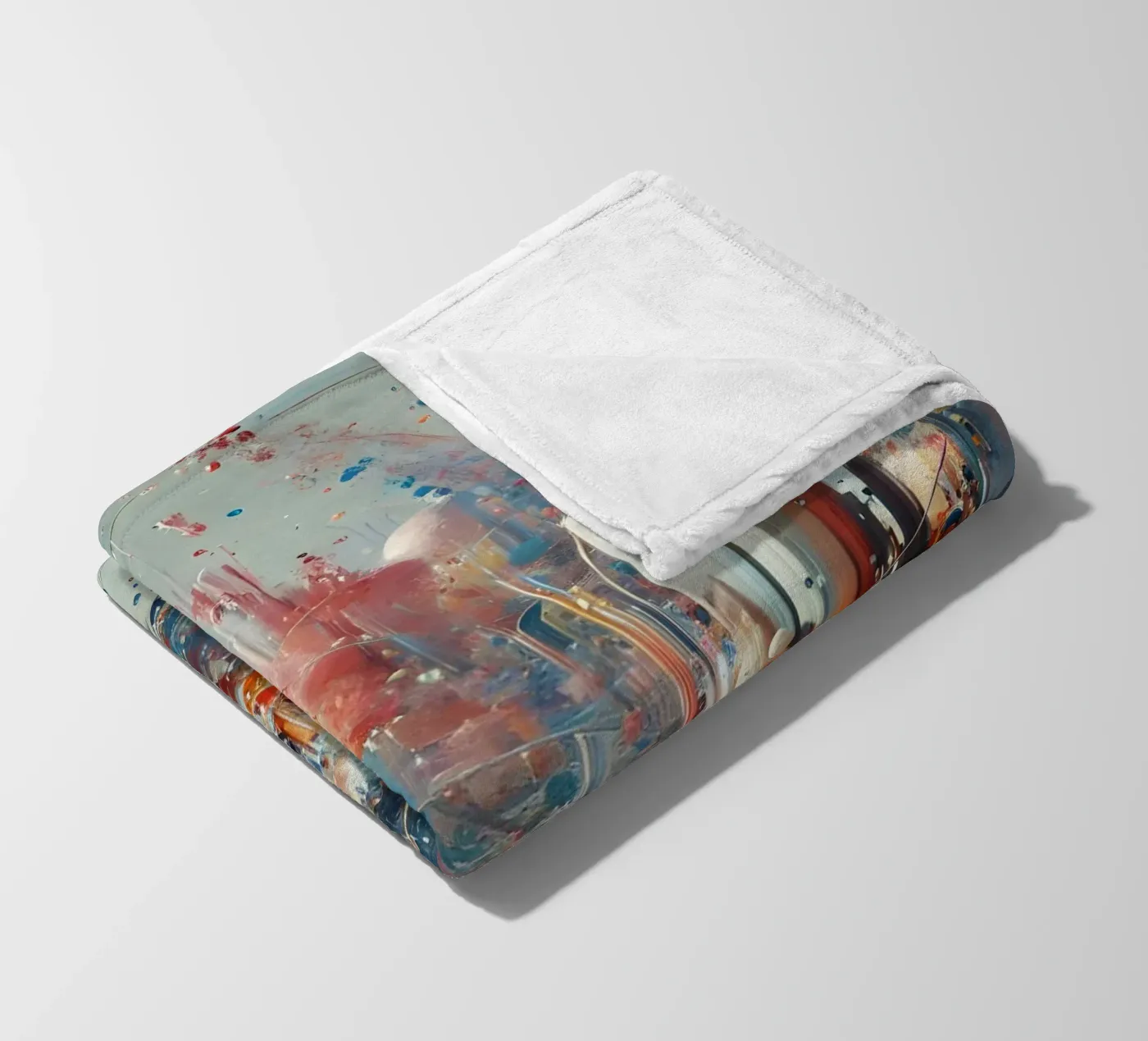 action splash abstract fleecedeken van abstrakt