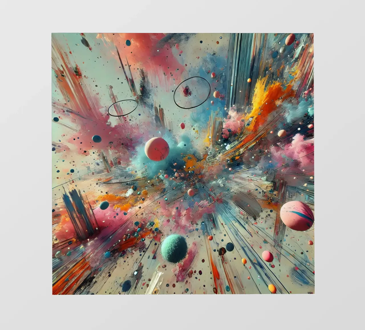 action splash abstract pvc-zeil van abstrakt
