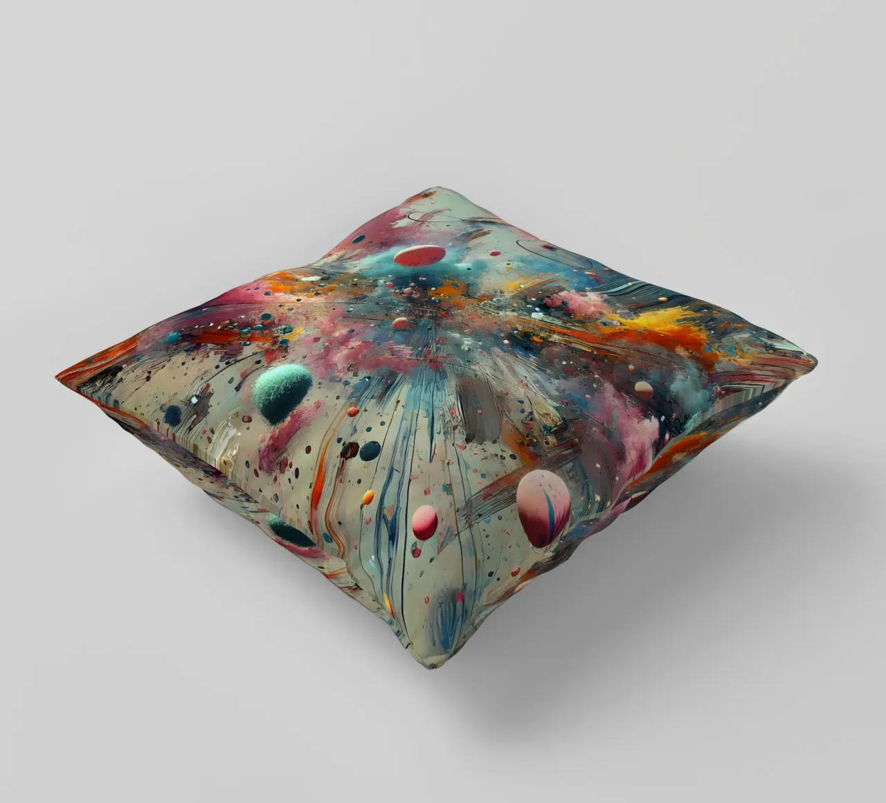 action splash abstract Kissen von abstrakt