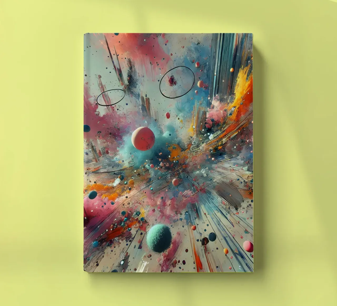 action splash abstract carnet de notes de abstrakt