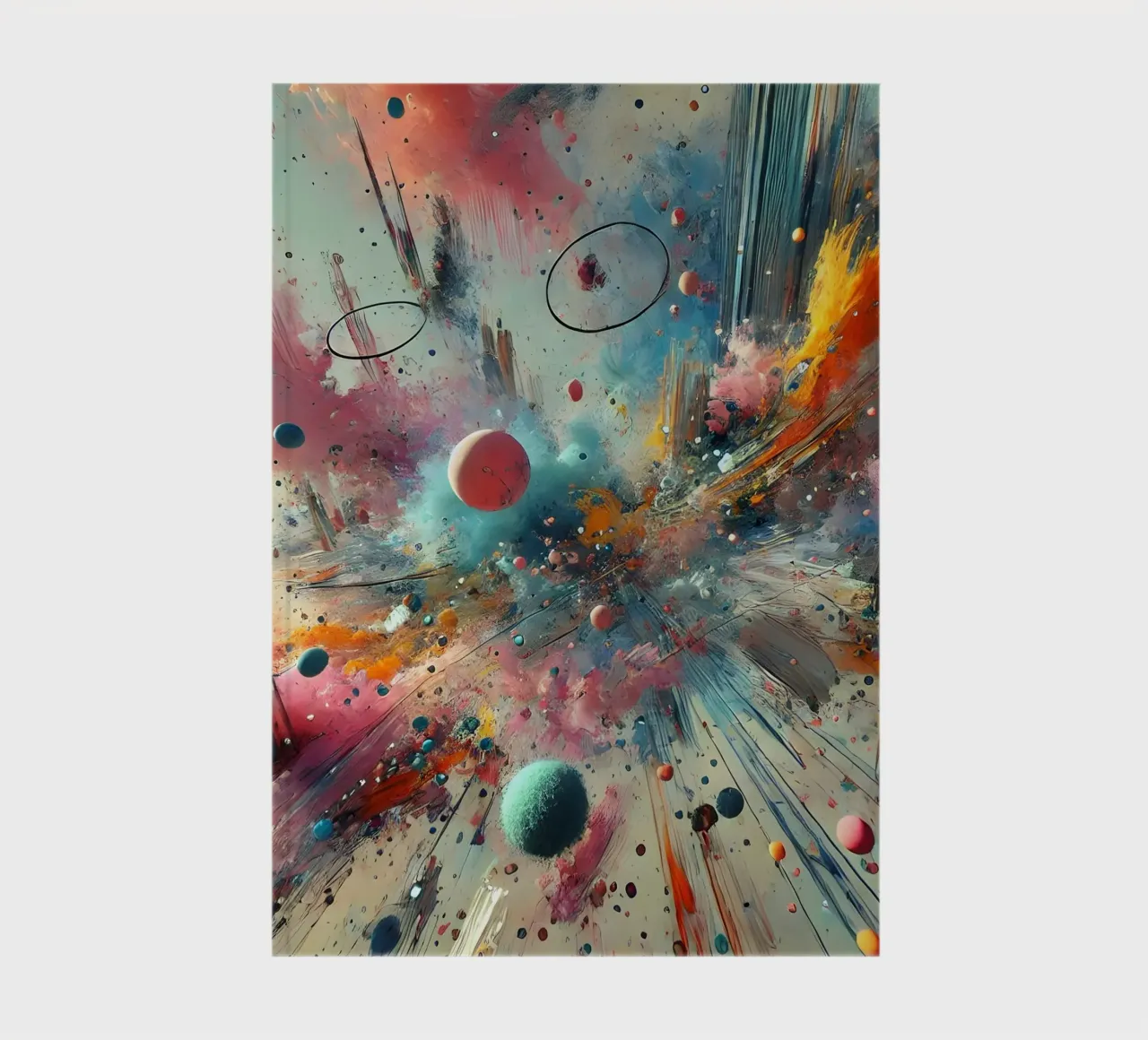 action splash abstract carnet de notes de abstrakt