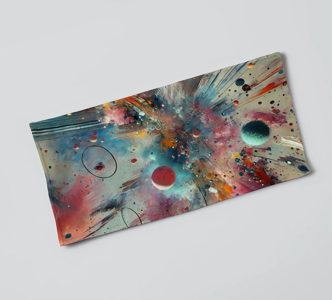 action splash abstract towel by abstrakt