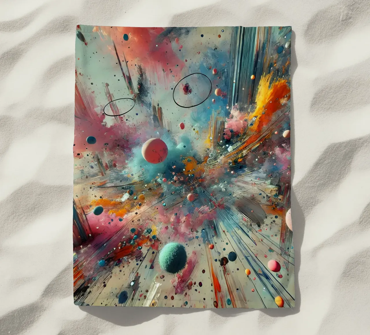 action splash abstract Strandtuch von abstrakt