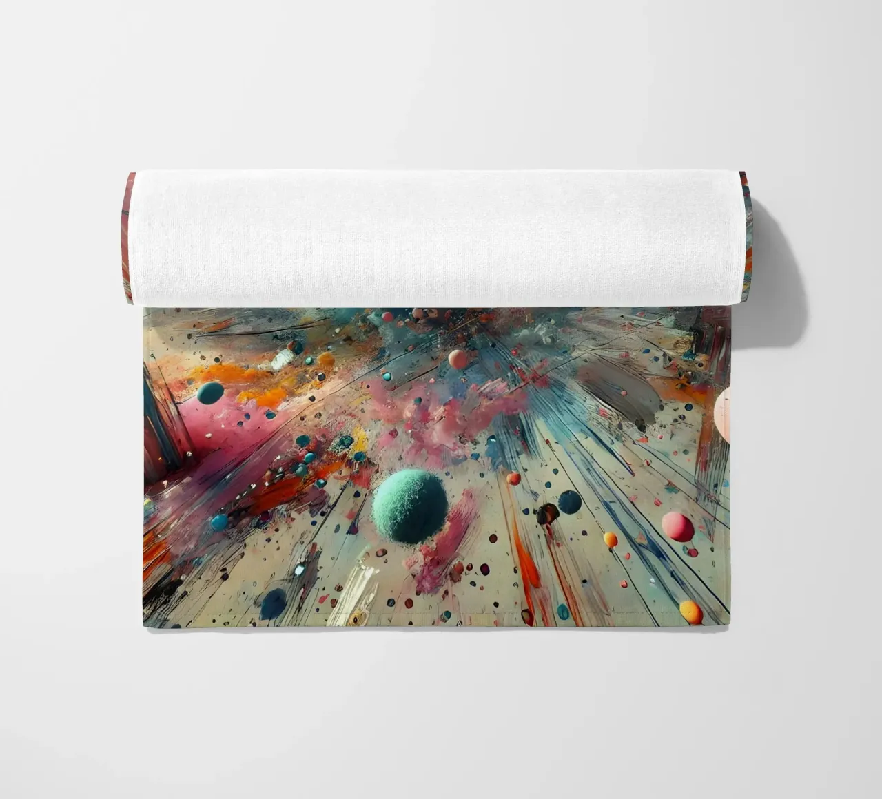 action splash abstract Strandtuch von abstrakt