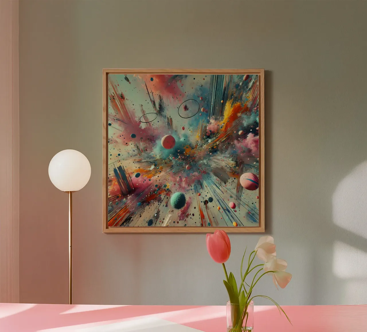 action splash abstract alluminio dibond da abstrakt