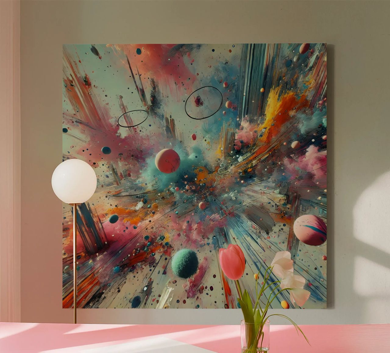 action splash abstract tela da abstrakt