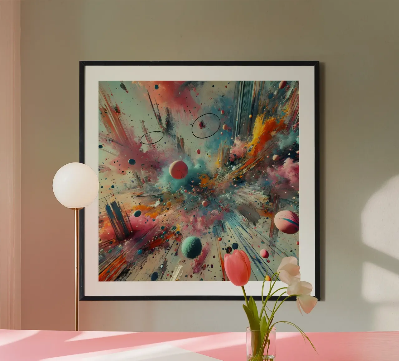 action splash abstract poster da abstrakt