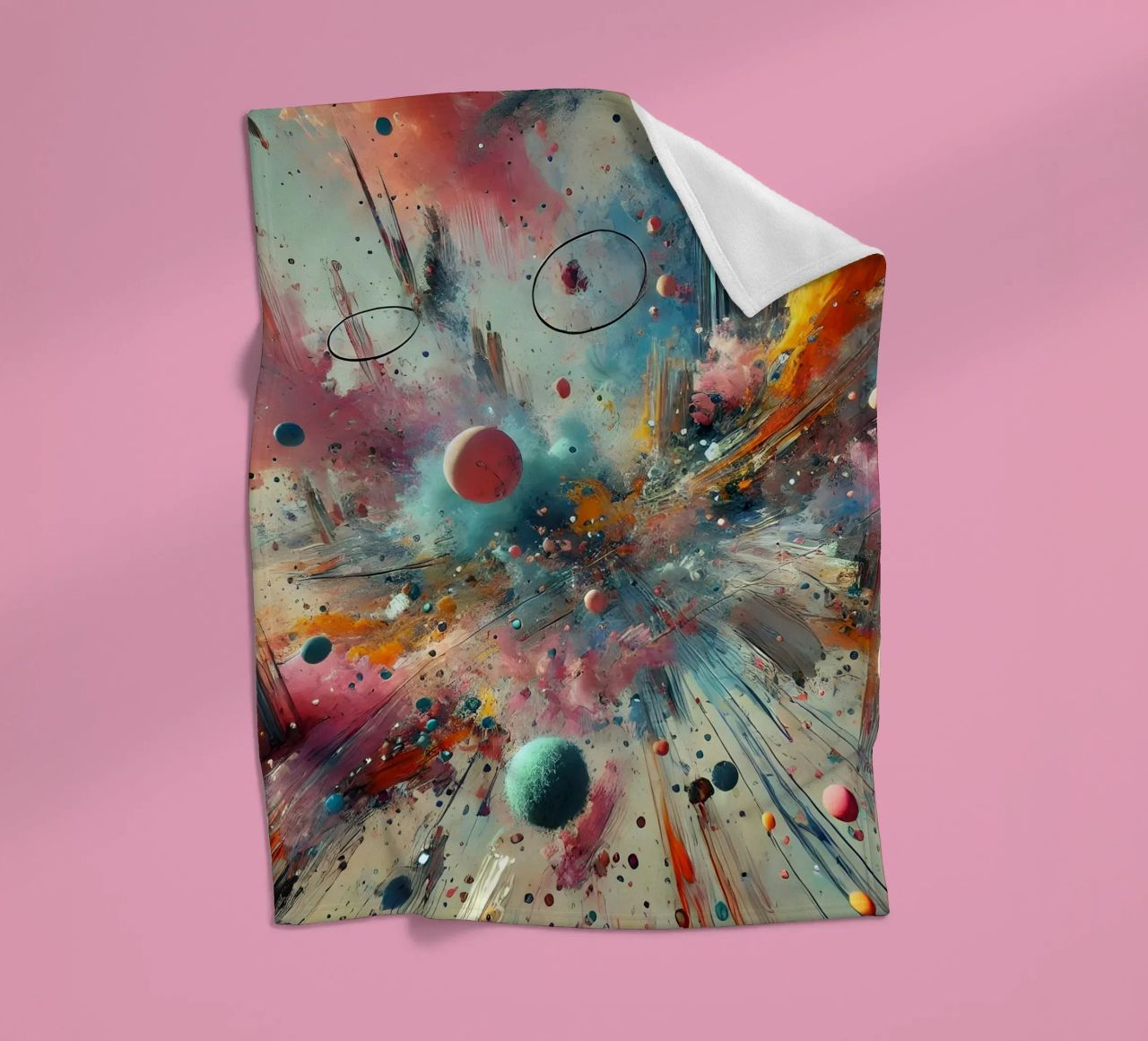 action splash abstract coperta in pile da abstrakt