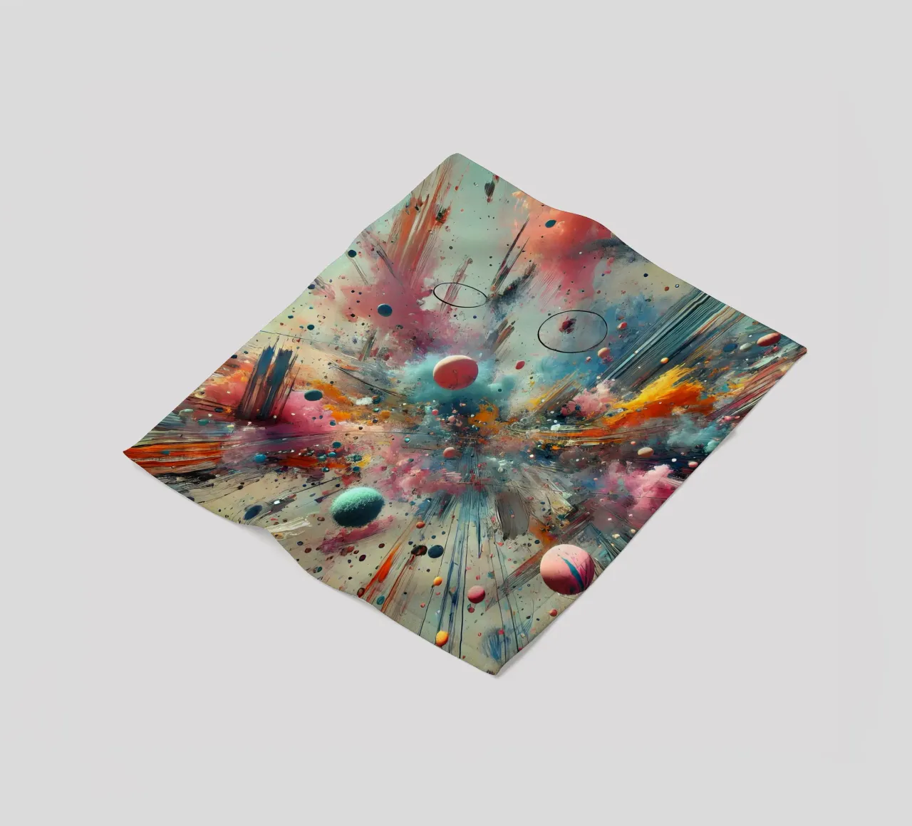 action splash abstract coperta in pile da abstrakt