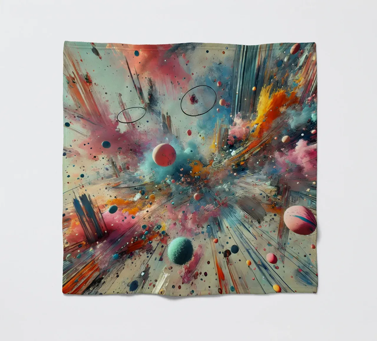 action splash abstract coperta in pile da abstrakt