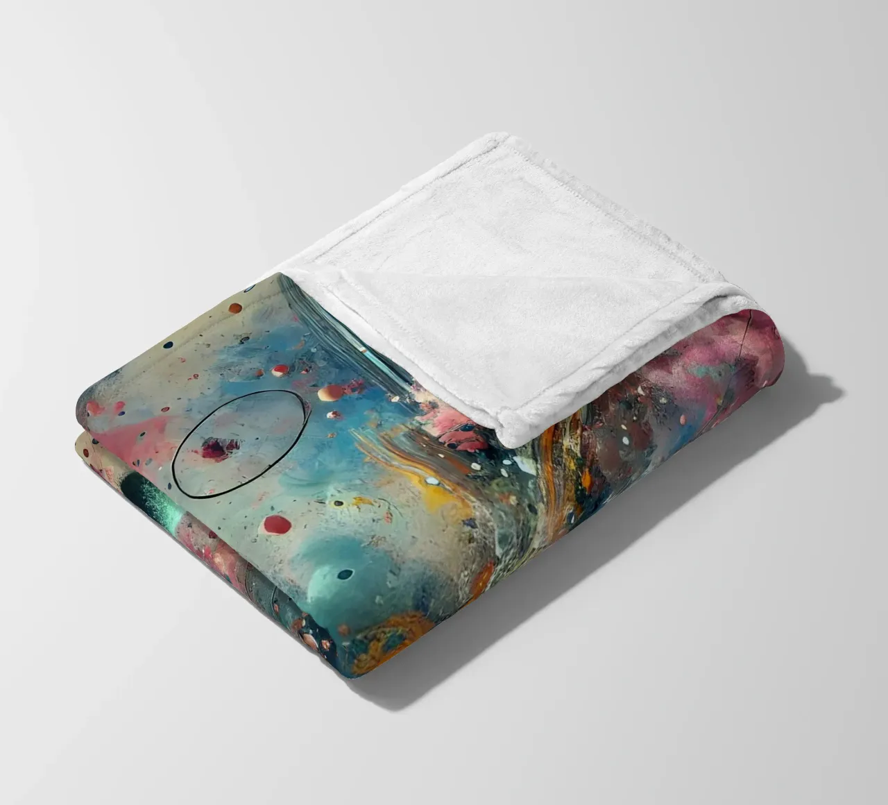 action splash abstract fleece blanket by abstrakt