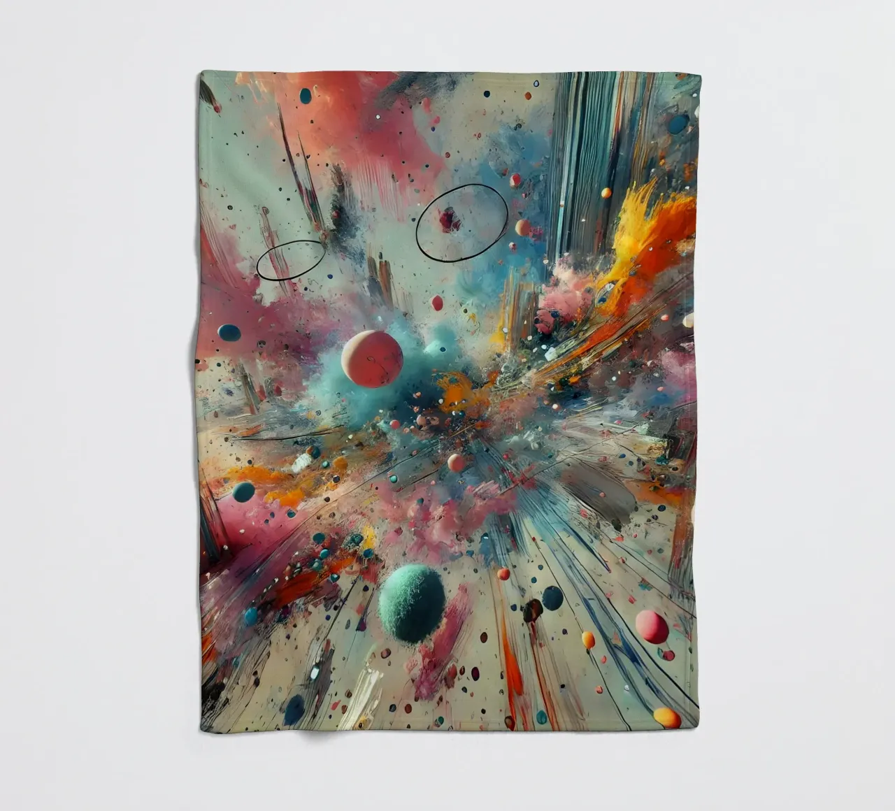 action splash abstract coperta in pile da abstrakt