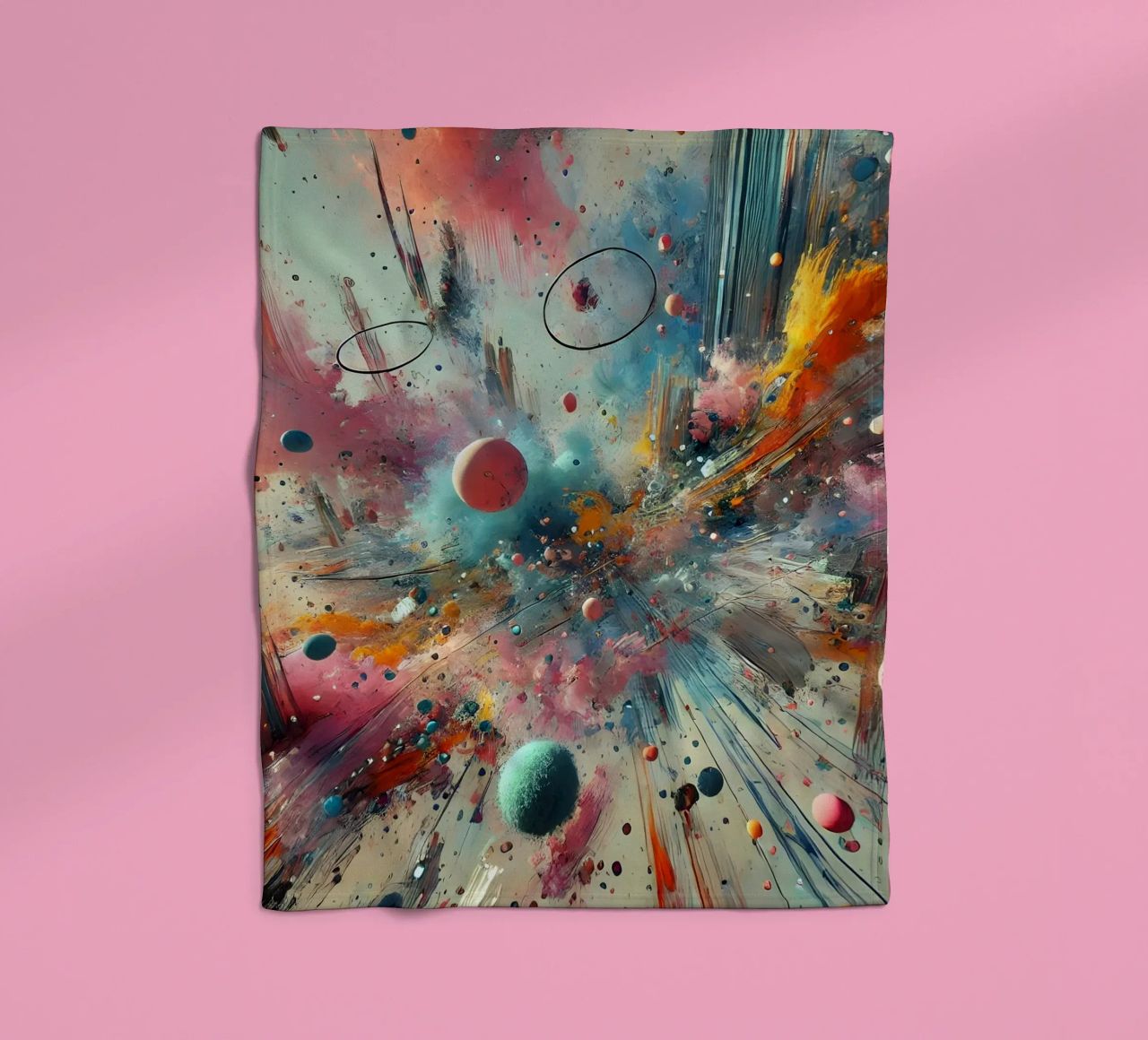 action splash abstract coperta in pile da abstrakt