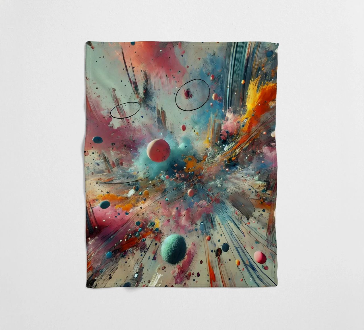 action splash abstract coperta in pile da abstrakt