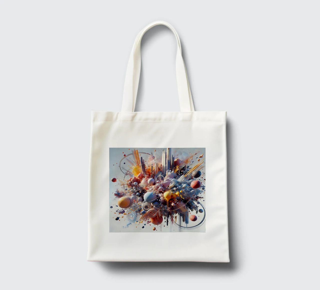 action splash abstract borsa in juta da abstrakt