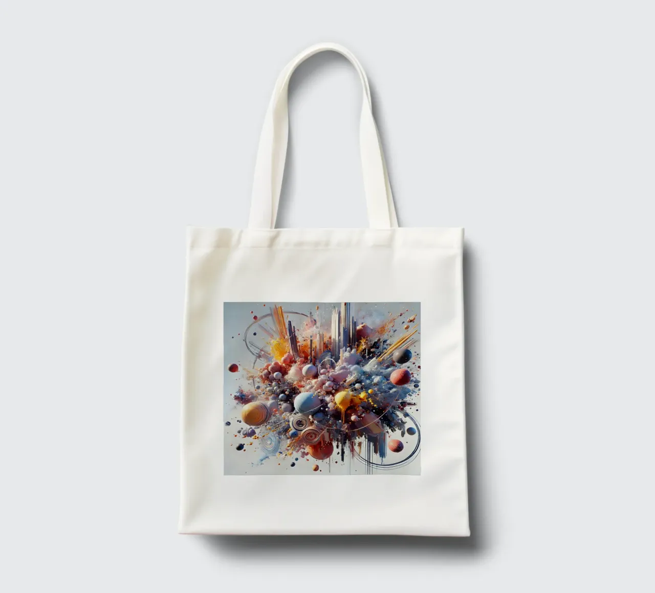 action splash abstract borsa in juta da abstrakt