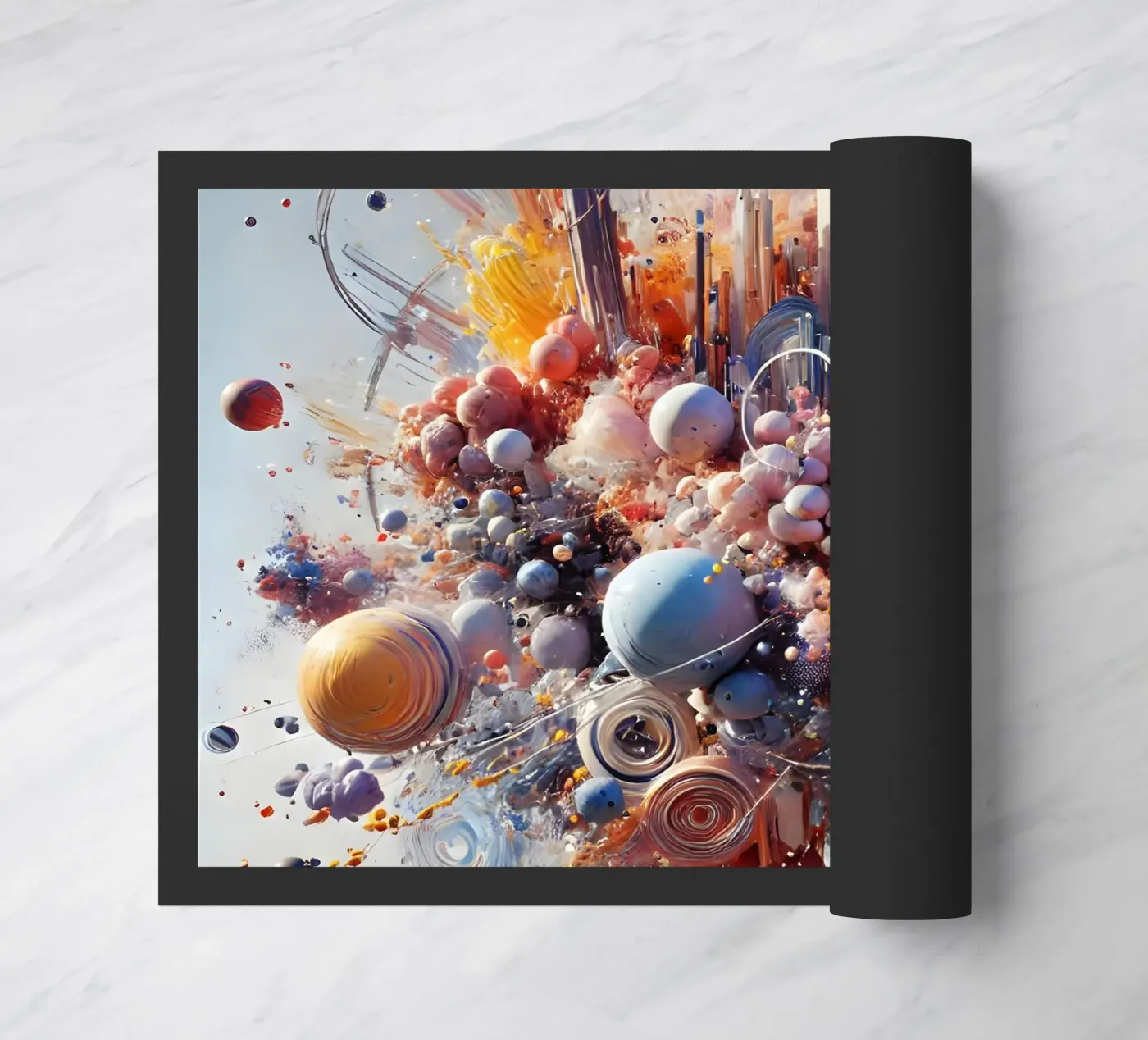 action splash abstract doormat by abstrakt