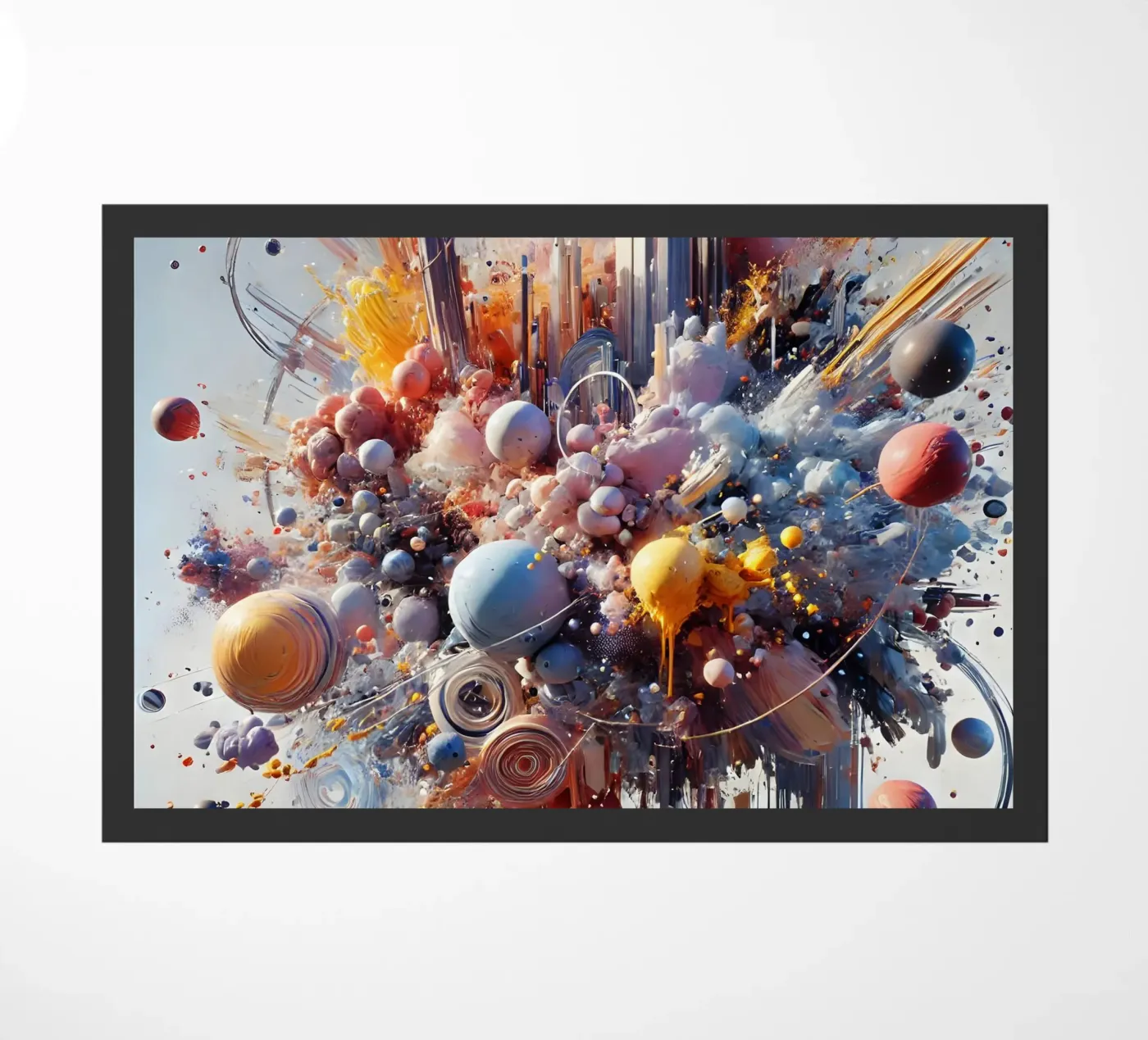 action splash abstract paillasson de abstrakt