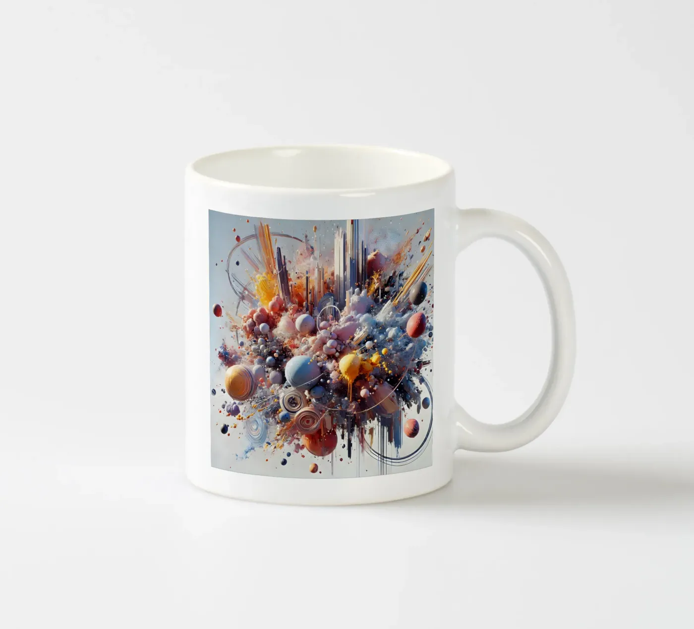 action splash abstract ceramic mug by abstrakt
