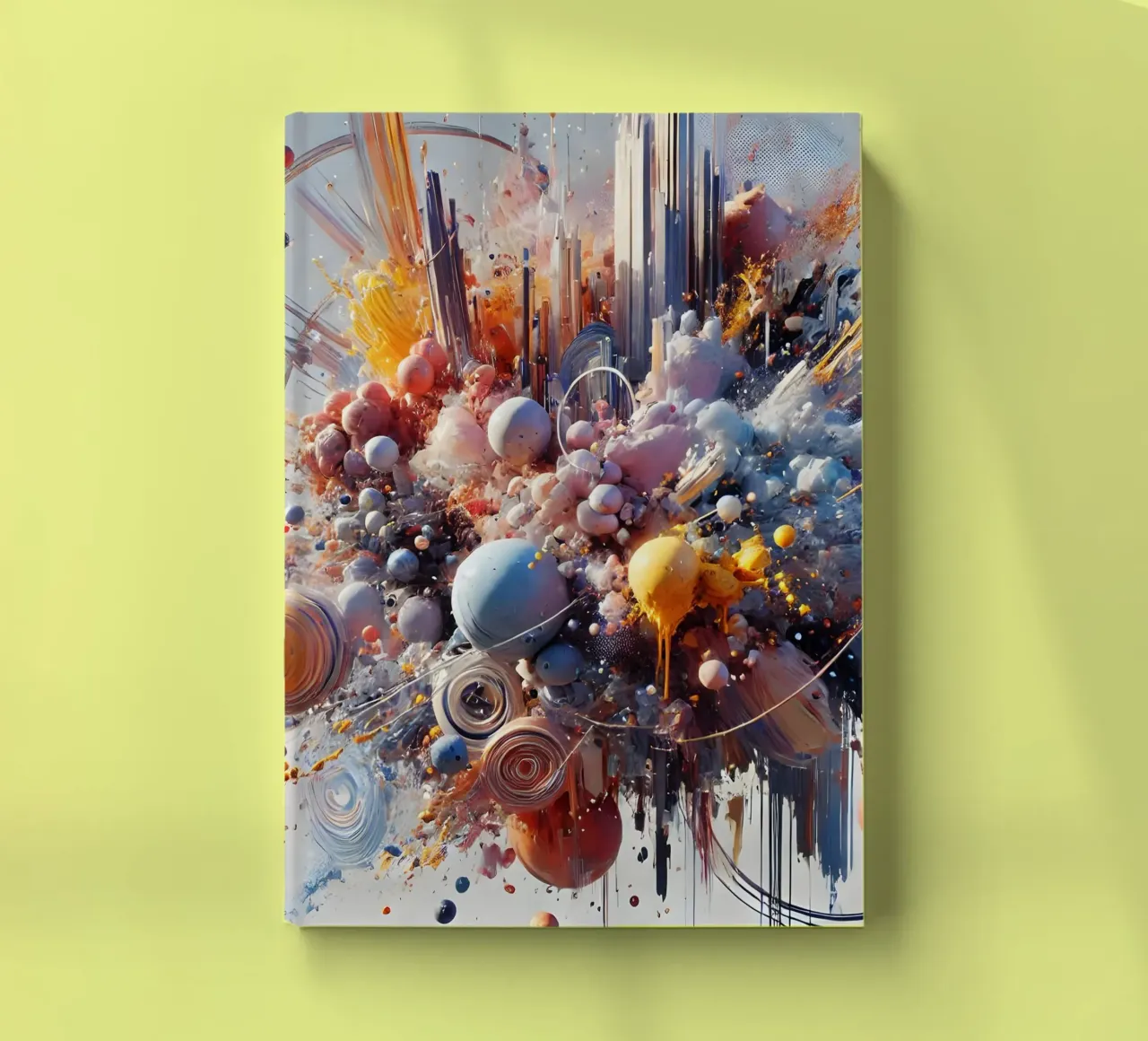 action splash abstract notebook by abstrakt