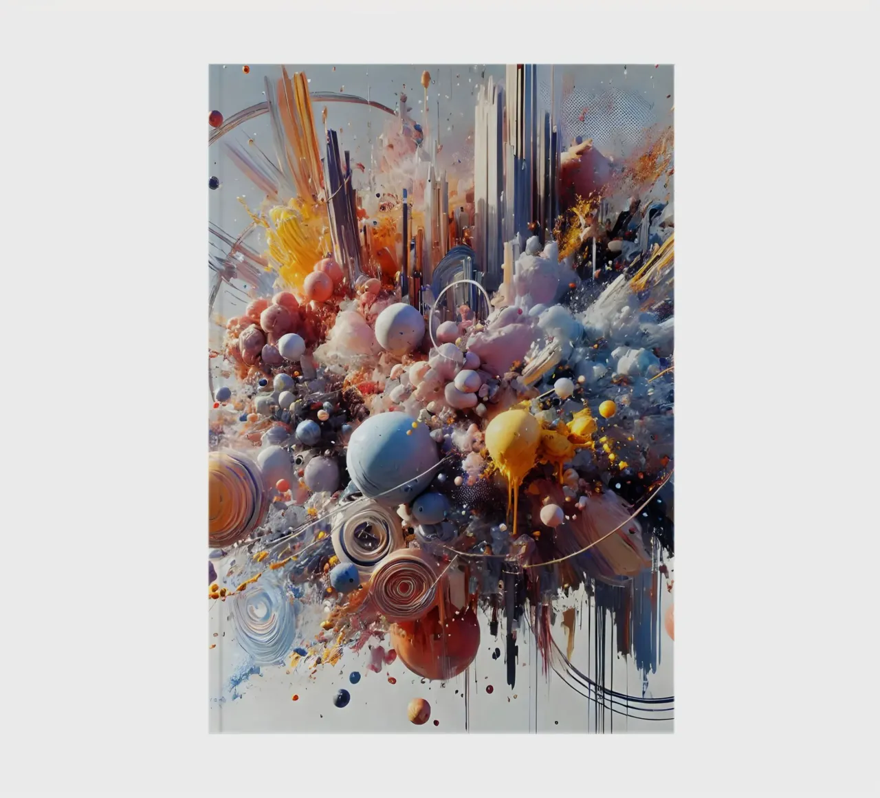 action splash abstract notebook by abstrakt